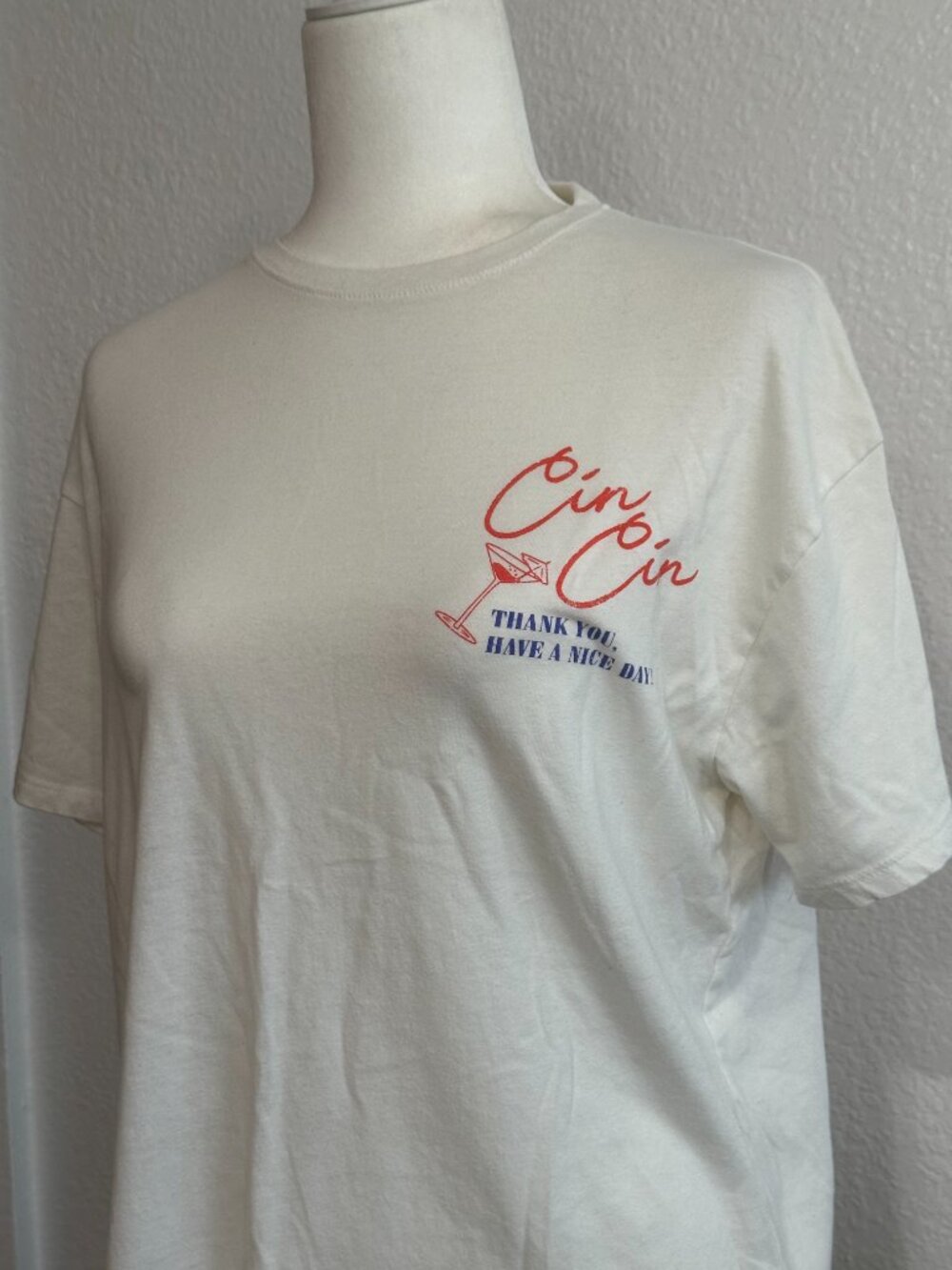 Grayson Threads Graphic Tee XXS Cin Cin Spritz Shirt White Cocktail Graphic Tee - Picture 3 of 6